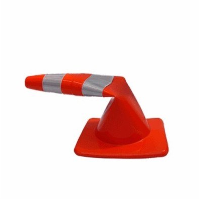 CONE DE PVC 75 REFLETIVO (FLEX�VEL) LARANJA/BRANCO